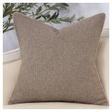 NOT SQUARE CASE, 20\" x 12\" Rectangular Yangest Neutral Floral Pillow Cover, Vintage ChenilleThrow Pillow Cover Soft Decorative Farmhouse Accent Couch Pillow Cover for Living Room Bedroom, Coffee Bro