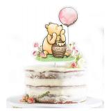 Classic The Pooh Cake Topper For Girls Baby Shower Winnie Bee Birthday Party Decorations Cute Centerpieces - Retail: $9