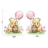 Classic The Pooh Cake Topper For Girls Baby Shower Winnie Bee Birthday Party Decorations Cute Centerpieces - Retail: $9