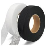 Catephe 140 Yards Stitch Witchery Hemming Tape, 1 inch Iron Hemming Tape, 2 Rolls Iron on Tape for Hemming,Hem Tape No Sewing, Fusible Tape Adhesive Wonder Web for Curtain, Pants, Clothes - Retail: $1