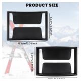 4 Pcs Ski Pass Holder, Ski Goggles Pass Holder for Ski Snowboard Helmets, Fits 3.3 x 2 Inch Standard Credit Card Sized - Retail: $10