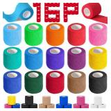 ONLY NINE Pack Self Adhesive Bandage Wrap, 2\" X 5 Yards Elastic Cohesive Bandage Wrap, Color Athletic Tape, Vet Wrap, Ankle Tape - Retail: $8