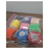 ONLY NINE Pack Self Adhesive Bandage Wrap, 2\" X 5 Yards Elastic Cohesive Bandage Wrap, Color Athletic Tape, Vet Wrap, Ankle Tape - Retail: $8