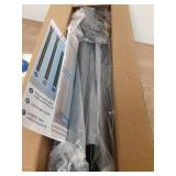 Tension Curtain Rod, 42 to 115 inch Adjustable Heavy Duty black shower curtain rod for bathroom Closet Windows - Retail: $23