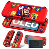 SEE PHOTOS FOR PIECES Besoar Cute Cartoon for Nintendo Switch OLED Case Anime Design - Kawaii Fun Funny Fashion Soft Slim Protective Dockable Joycon Shell Cover for Kids Boys Teens Girls for Switch OL