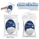 SEE PHOTO FOR AMPUMT Premium Stuffing for Stuffed Animals, Stuffing for Crafts, Stuffings for Crochet Animals, Fluff Stuffings Fill Fiber for Stuffed Crafts - Retail: $9