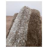 Arotive Microfiber Bathroom Rugs, Shaggy Soft and Absorbent Bath Rug, Non-Slip, Thick Plush Machine Washable Dry Bath Mats for Bathroom, Tub and Shower, 34x21, Coffee, Rectangular - Retail: $29