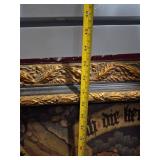 Medieval Style Tapestry with Gold Frame