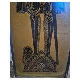 Medieval Knight Brass Rubbing Art
