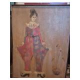 Victorian Style Figure Oil Painting
