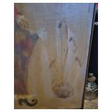 Victorian Style Figure Oil Painting