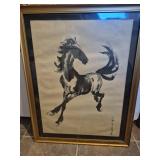 Japanese Horse Ink Painting