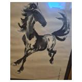 Japanese Horse Ink Painting