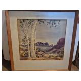 Desert Landscape by Walter Chatakin Jr Watercolor