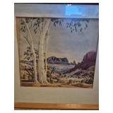 Desert Landscape by Walter Chatakin Jr Watercolor