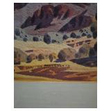 Desert Landscape by Walter Chatakin Jr Watercolor