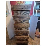 Rustic Wood Key Or Jewelry Holder Display Rack
