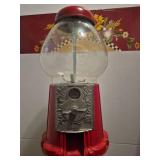1940s Ford Gumball Machine with Cast Iron Stand