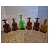 Violin Shaped Glass Bottles Collection