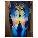 Wolf Spirit Mountain Art Print