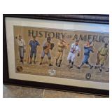 History of American Baseball Evolution Print
