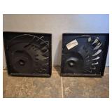 Metal Industrial Gear Bookends