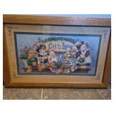 Home Interiors Teddy Bear Family Framed Art