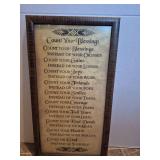 Inspirational Wall Art Set - Count Your Blessings and Home Blessing Signs