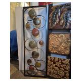 Decorative Metal Wall Art Collection - Leaf and Floral Panels