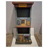 Wooden Post Office Mail Sorter Display