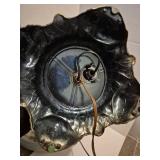 Floral Glass Hurricane Table Lamp