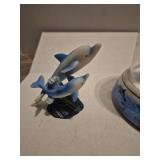 Timex Dolphin Anniversary Clock with Glass Dome