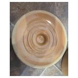 USA Stoneware Covered Casserole Dish with Floral Design