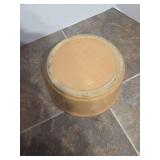 USA Stoneware Covered Casserole Dish with Floral Design