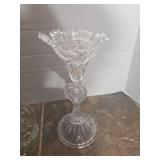 Crystal Glass Epergne Centerpiece Set