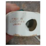 Japanese Porcelain Figurine with Decorative Plates Set