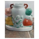 Japanese Porcelain Figurine with Decorative Plates Set