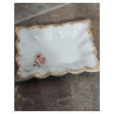 Japanese Porcelain Figurine with Decorative Plates Set