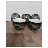 Japanese Dragon Tea Cups Set