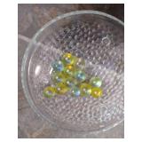 UV reactive Glass Marbles with Iridescent Finish