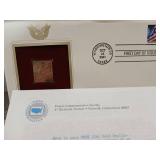 2001-2002 22kt Gold Replica Stamp Collection First Day Covers