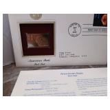 2001-2002 22kt Gold Replica Stamp Collection First Day Covers