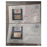 US Postal Stamp Collection Lot - Liberty, Sports and States Gold Series