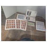 US Postal Stamp Collection Lot - Liberty, Sports and States Gold Series