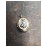 Decorative Wall Cross with Praying Hands Locket Set