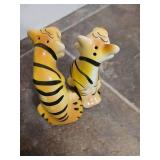 Ceramic Tiger Salt and Pepper Shakers