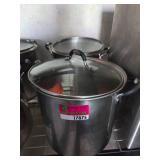 Tramontina Stainless Steel Stock Pots with Lids - Set of 2