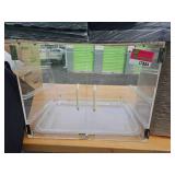 Assorted Lot W/ Clear Display Case, Black Check Sandwich Wrap Paper, and Serving Trays