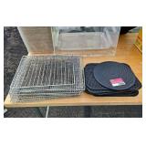 Assorted Lot W/ Wire Cooling Racks and Rubber Trivets