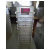 Bulk Lot of Commercial Food Storage Containers with Measurements